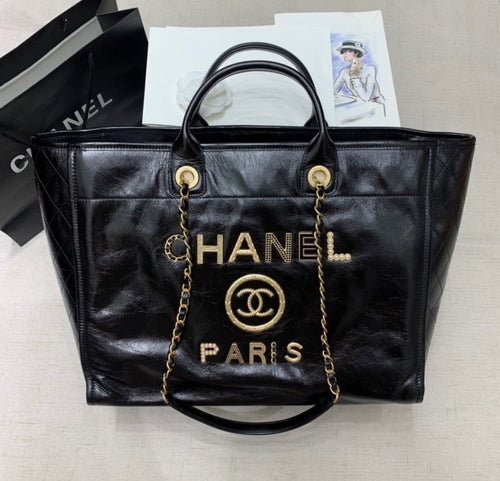 Cha tote black 40 cm