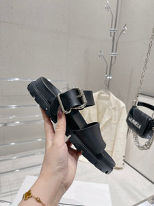 P r a d a black slides