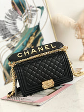 Load image into Gallery viewer, Cha boy black /gold