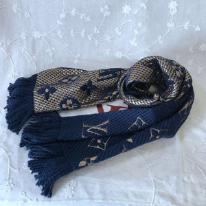 Lv navy scarf