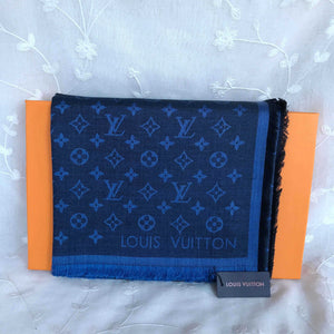 Lv blue scarf