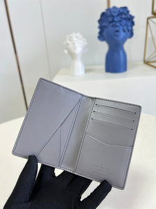 L v gray pocket wallet