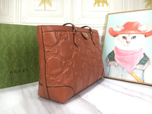 Load image into Gallery viewer, G u c c i tote brown 38*28*14cm