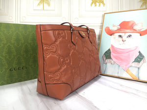 G u c c i tote brown 38*28*14cm